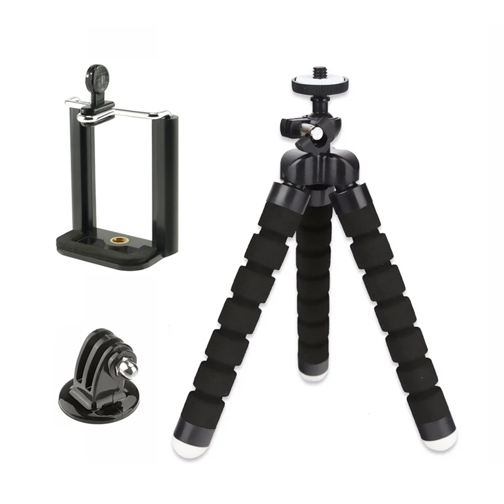 portable flexible mini octopus tripod cell phone for gopro action camera aee accessories free global shipping