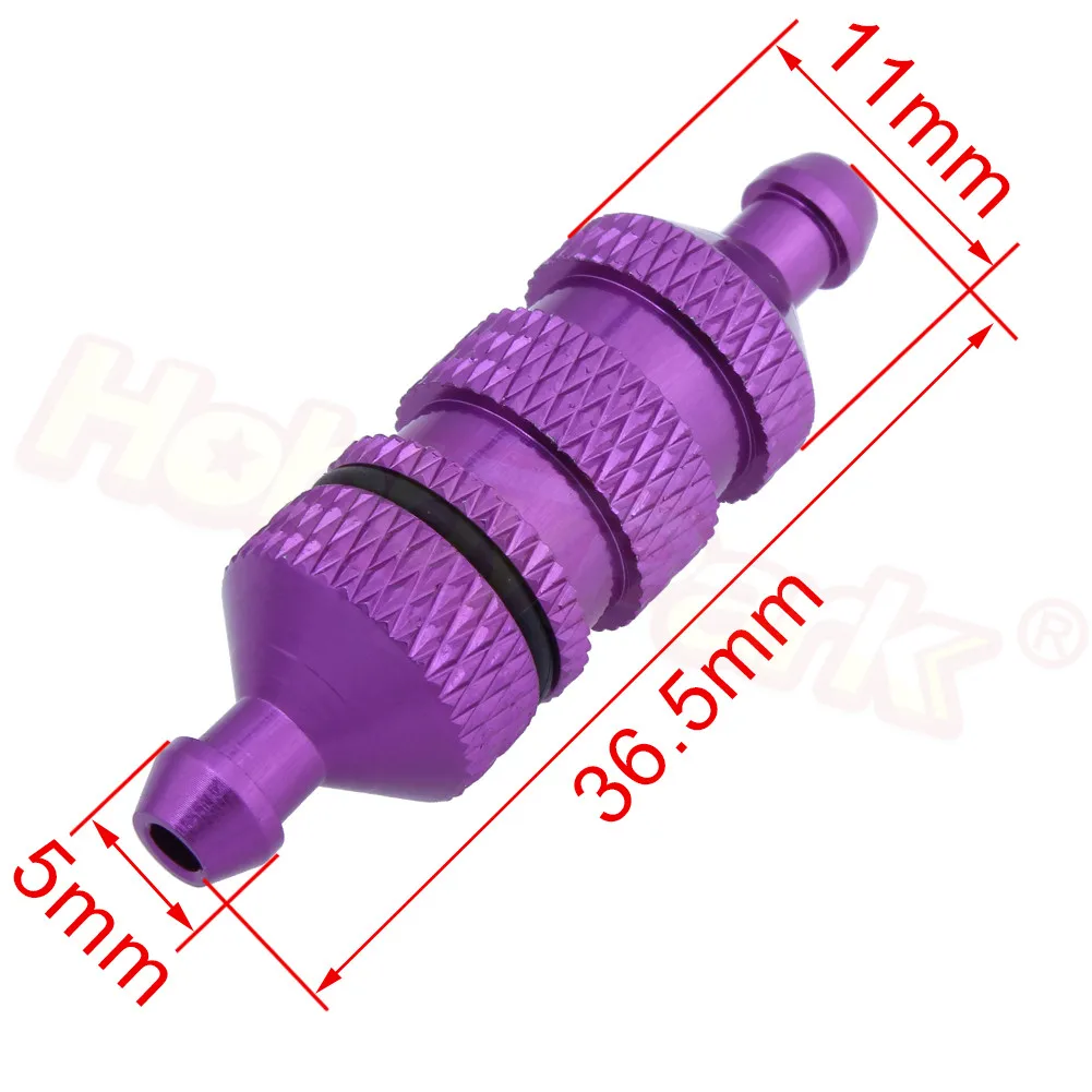 2 Pieces HSP 02156 Aluminum Fuel Filter Upgrade Parts For 1/10th Nitro 4WD R/C Car | Игрушки и хобби