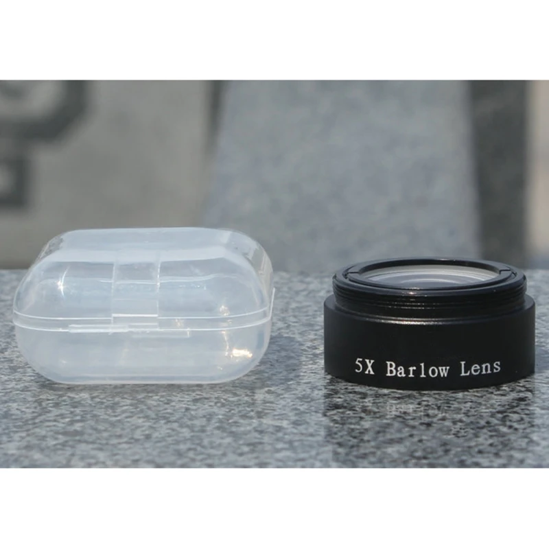 

Professional 5X Barlow Lens 1.25inch Eyepiece Extender M28.5*0.6 Astronomical Accessories Telescope or Camera Adapter Y4UB