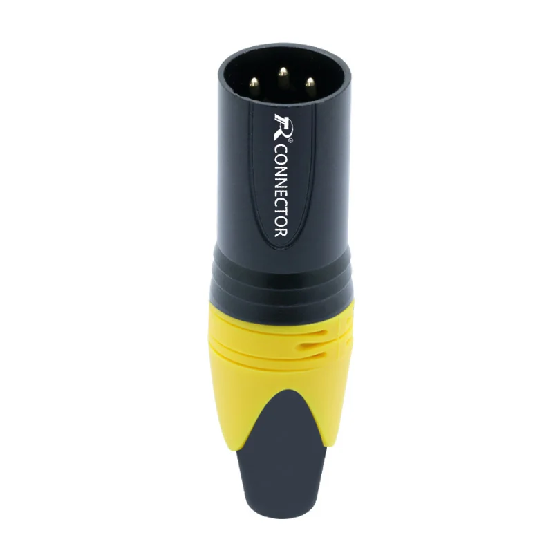 3PIN XLR разъем микрофон штекер мужской женский адаптер MIC провода разъем 6 цветов предложение 1 комплект M/F - Цвет: RTC2015M-Yellow