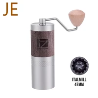 1zpresso jsje manual coffee grinder portable coffee mill stainless steel 48mm conical burr portable super manual coffee bearing