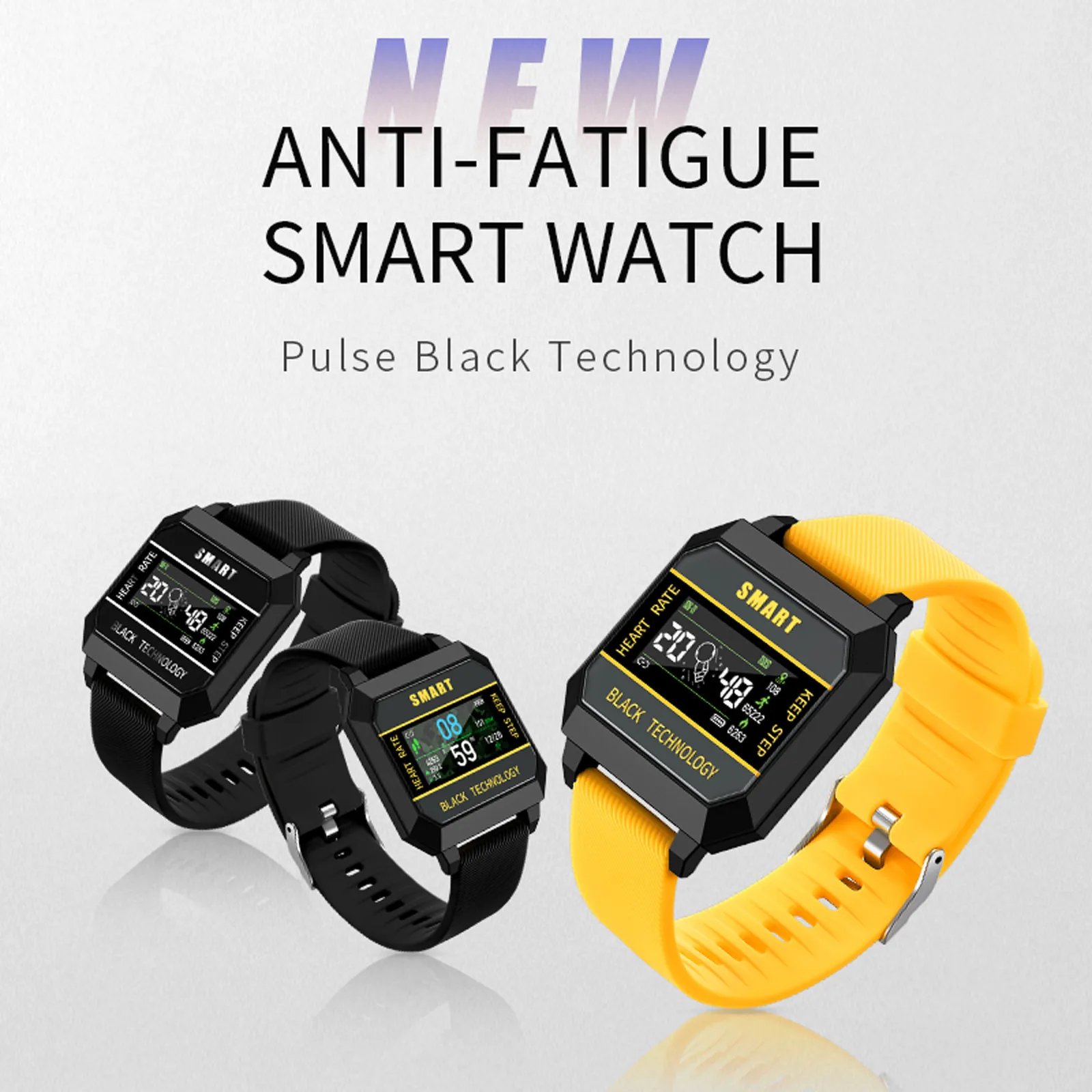 Умные часы F8 на запястье экран 0 96 дюйма Измерение частоты сердечного и кровяного