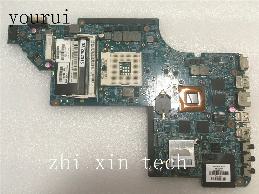 Mainboars para hp Yourui Dv6-6000 Portátil Placa-mãe Ddr3 Totalmente Testado 665342-001 665342-601 669141-001 Dv6