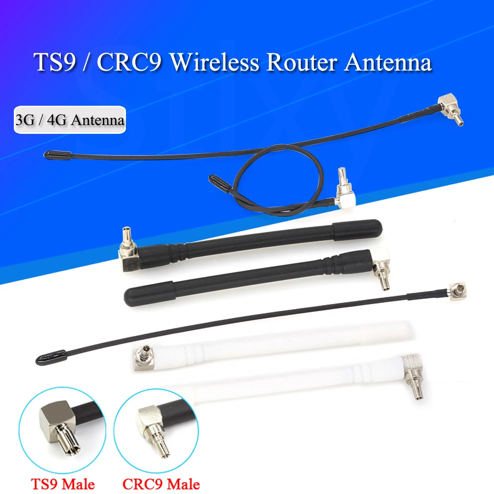 Антенна Wi-Fi TS9 2 шт./Лот 3G 4G антенна для беспроводного маршрутизатора CRC9 Huawei E5573 E8372