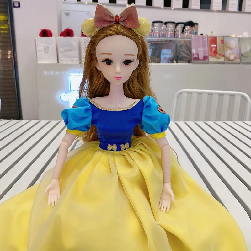 

New 22 Joints Movable 60cm BJD Doll Fashionable and Beautiful Princess Dress Dress Suit 1/3 DIY Dress Up Girl Birthday Toy Gift