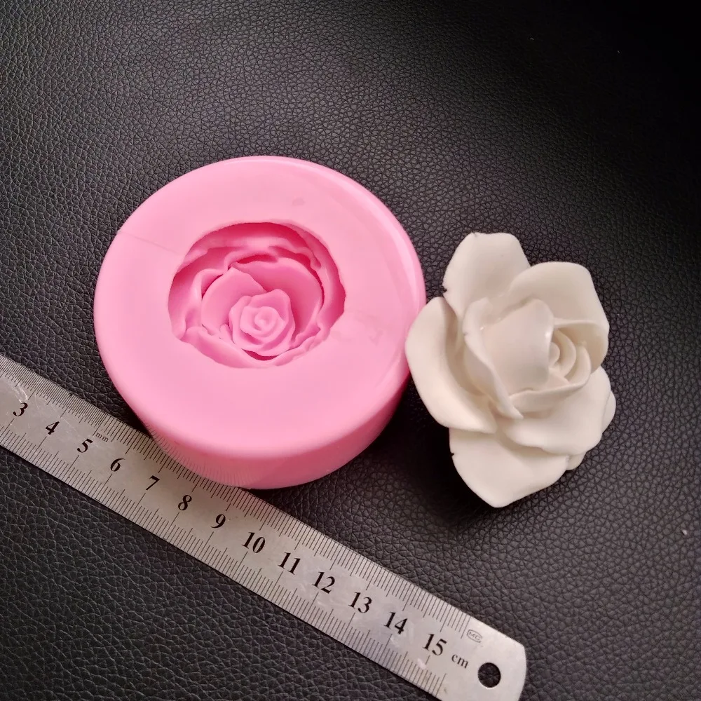 Силиконовая форма 3D для изготовления розы мыла формы сделай сам торта шоколада