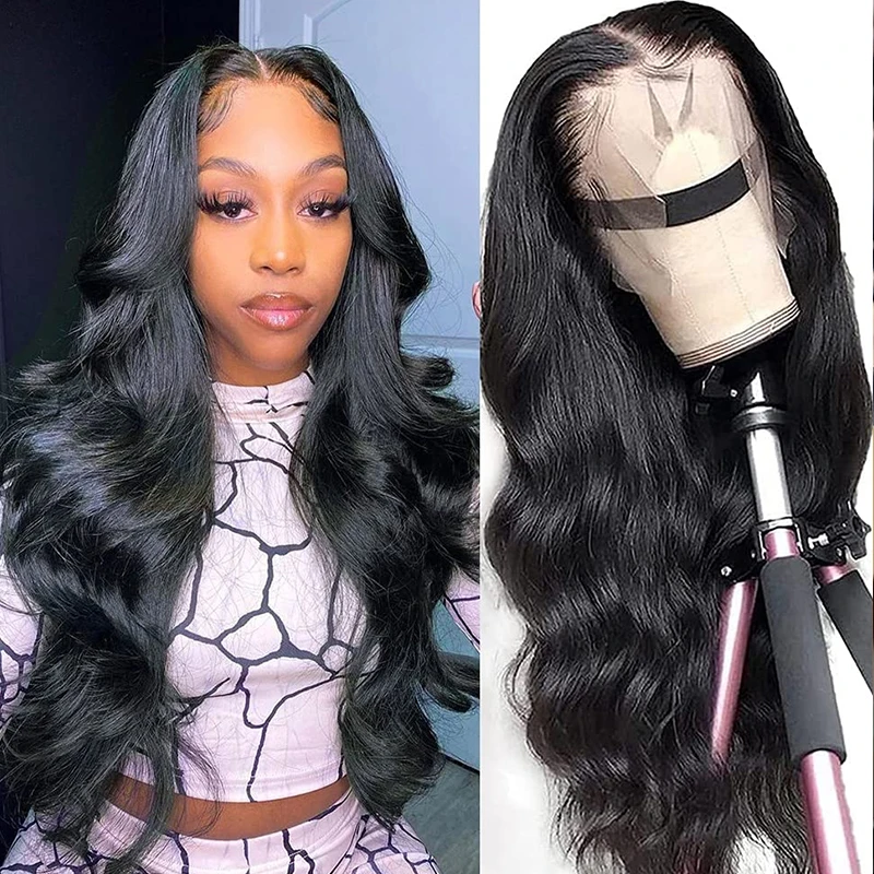 

13x 4 парики на сетке спереди для черных женщин 13x1 T часть парик на сетке спереди с волнистыми волосами бразильский парик из человеческих воло...