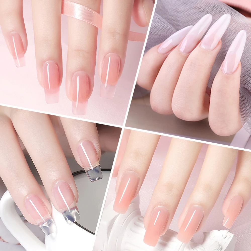 

4pcs/Set Yayoge Poly Nail Gel Kit 15ml Quick Building Set Poly UV gel Extension For Nail Extensions Acrylic Gel Polish Nail Art