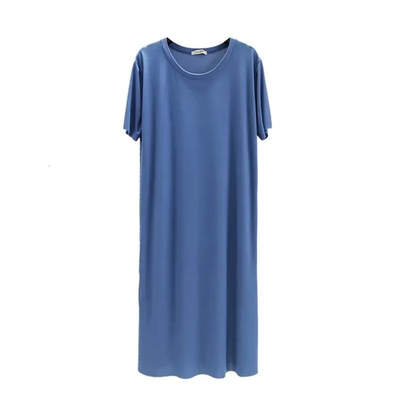 

Ice silk XL female long skirt summer casual loose long Korean version of Harajuku Bohemia