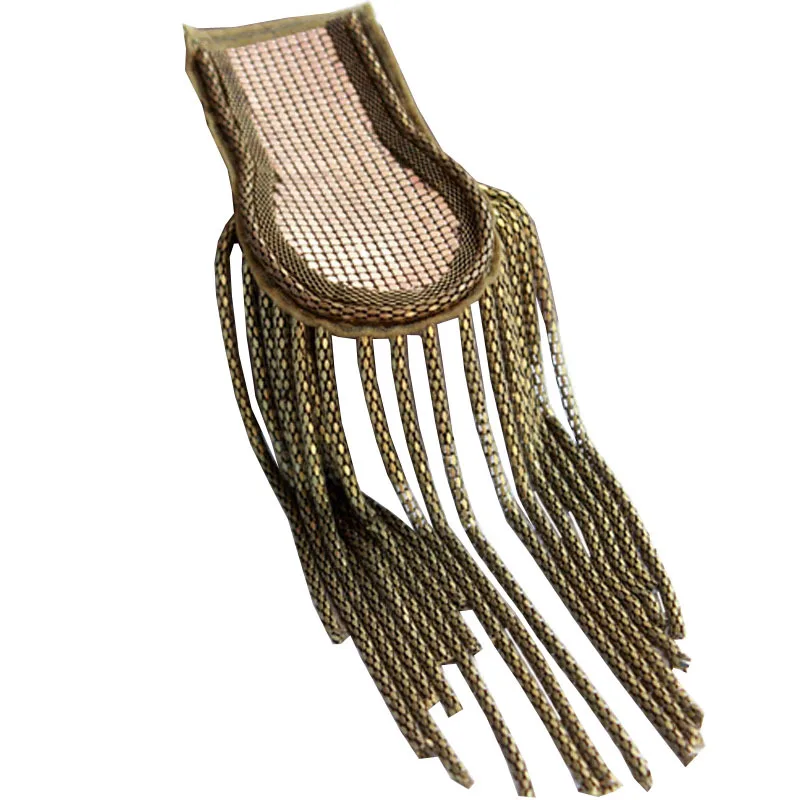 

one piece breastpin tassels shoulder board mark knot Epaulet metal patches badges applique for clothing EE-2568