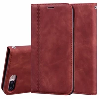 7 plus fashion pu leather flip case for iphone 8 7 plus mobile phone protection bag magnetic suction cover