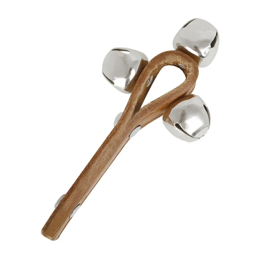 Три колокольчика ручной Колокольчик кожа музыкальные погремушки инструменты