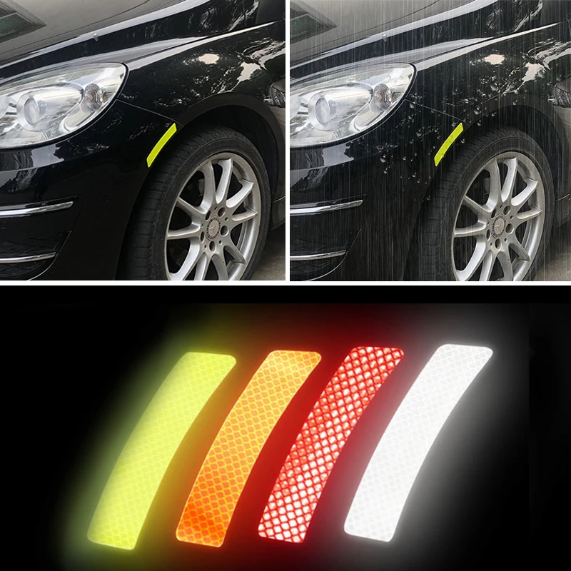 4 шт./компл. наклейка на автомобильное колесо Предупреждение ющая полоса