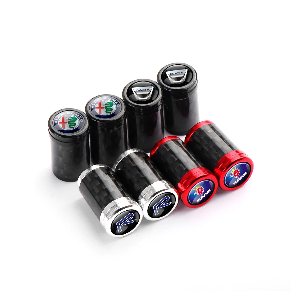 4 шт. колпачки для клапанов автомобильных колес из углеродного волокна |