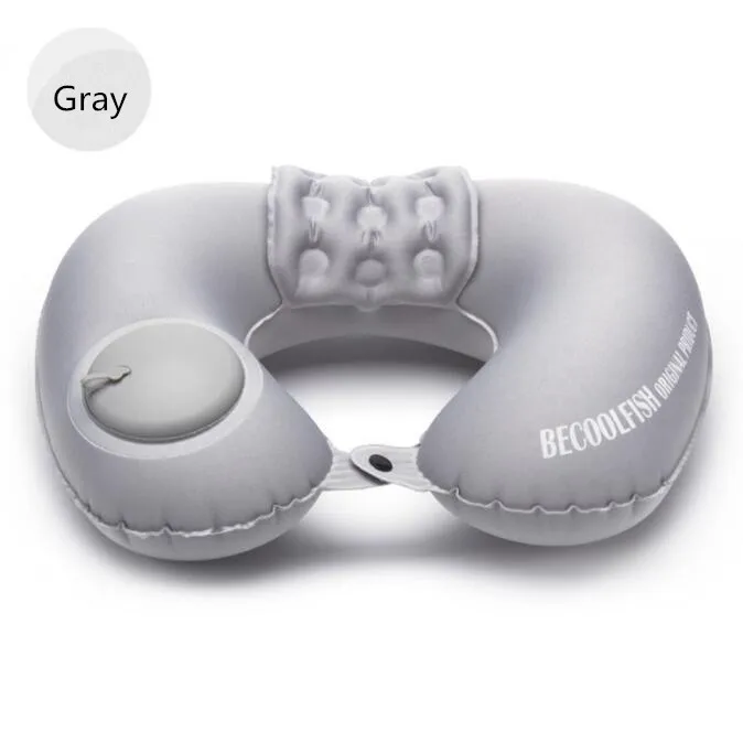 Новая надувная подушка для шеи дорожная U-образная воздушная подголовник головы