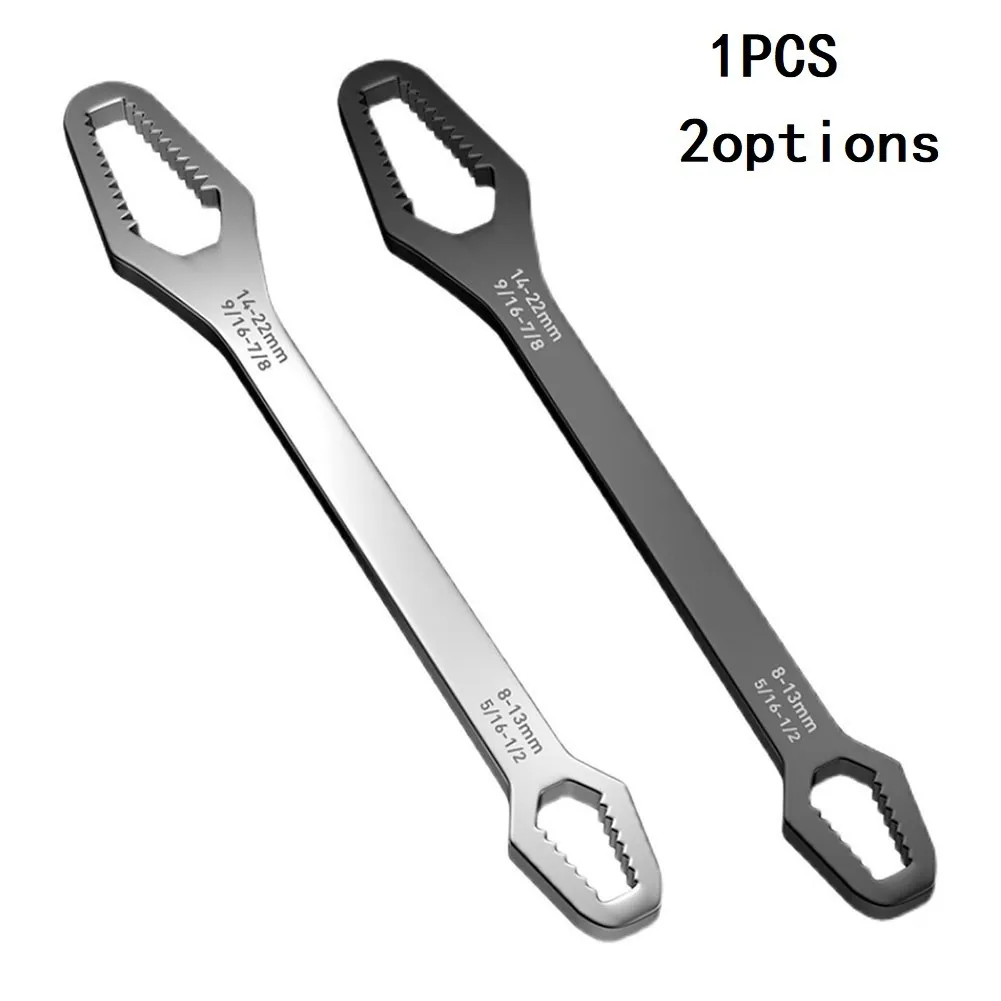 

Double-Head Key Multifunction Screw Nuts Wrenches Universal Spanner Repair Tools For Car Bicycle Ratchet Wrench 8-22MM