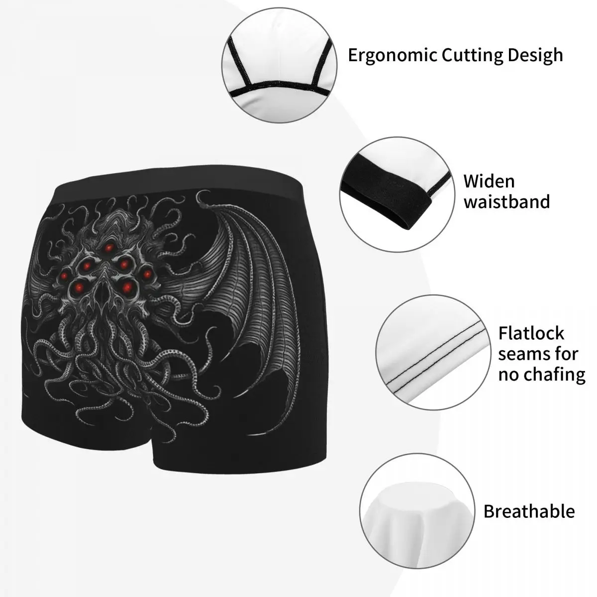 Головка мифы Ктулху HP Лавкрафт ужас большое старых нижнее белье дышащие трусики