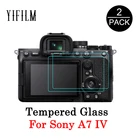 2 упаковки 2.5D 9H HD прозрачное закаленное стекло для защиты экрана для цифровой камеры Sony A7 IV ультратонкое водонепроницаемое стекло против царапин