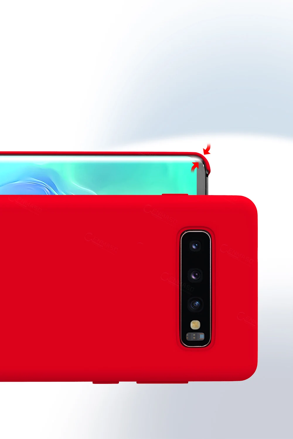 Чехол для samsung Galaxy S10 5G для samsung S8 S9 S10 Note 10 Plus 5G Note 8 9 10 S10 мягкий жидкий силиконовый чехол для телефона