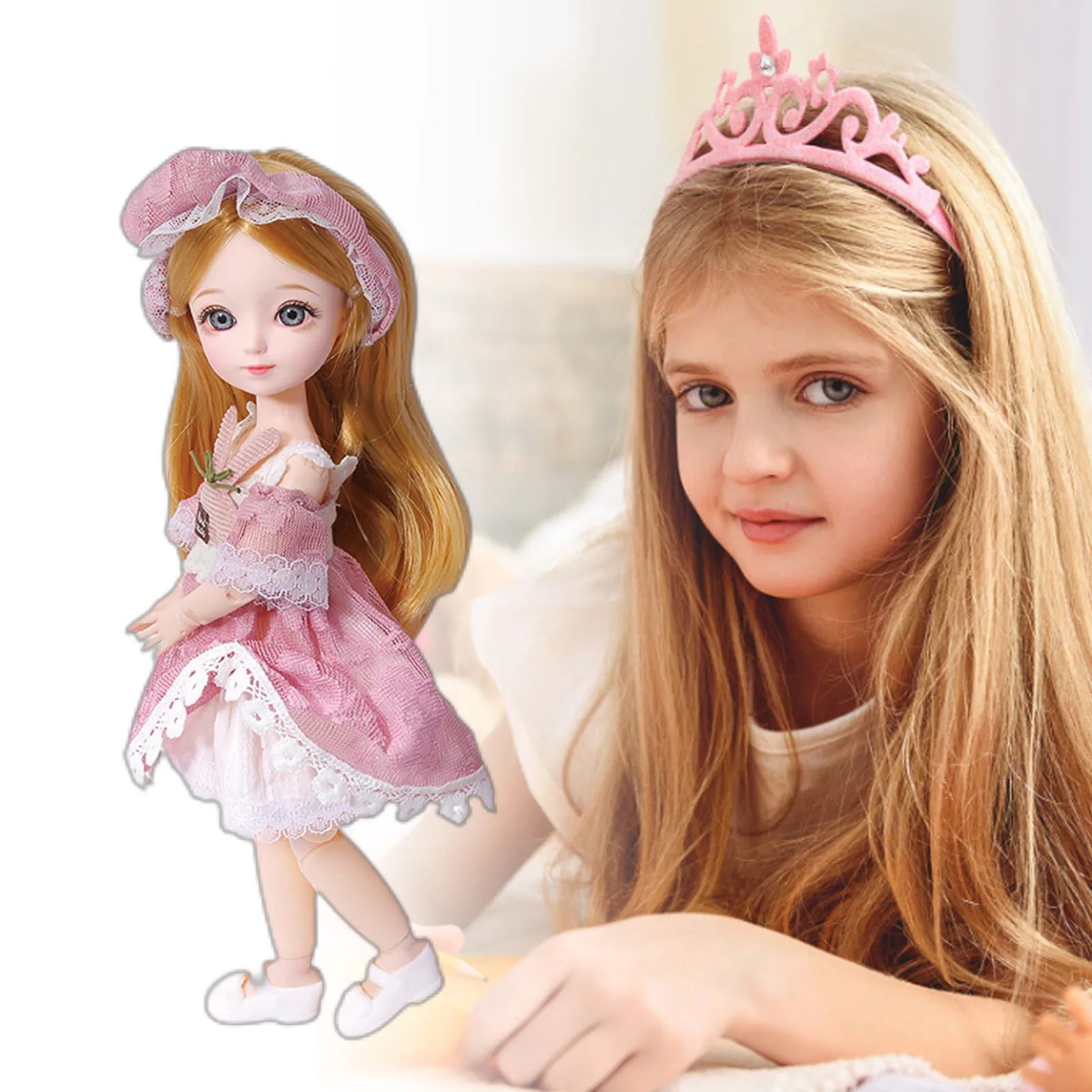 

1/6 BJD Doll Ball Joints Princess Dolls Set Movable Joints With Full Outfits Clothes Set Girl Play House Doll Girls Gift