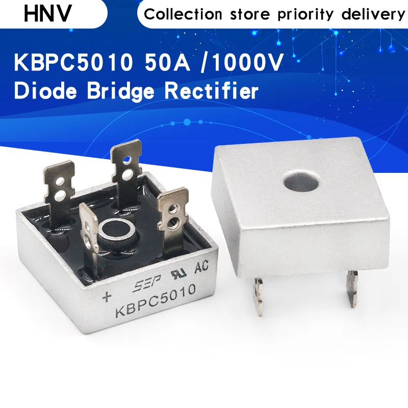 

2PCS KBPC5010 50A 1000V Diode Bridge Rectifier kbpc5010