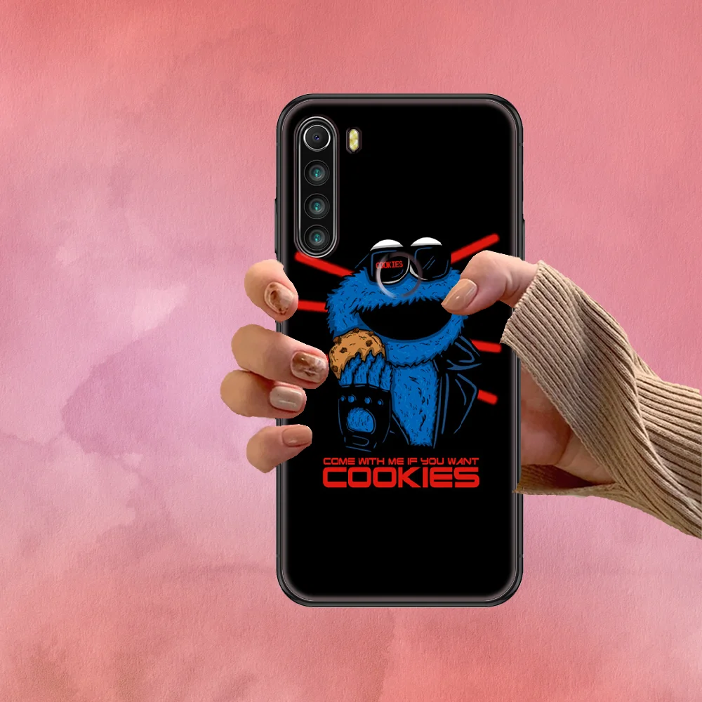 

Cookie Monster Cartoon Phone case For Xiaomi Redmi Note 7 7A 8 8T 9 9A 9S K30 Pro Ultra black trend Etui fashion bumper tpu back