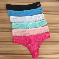 10 pieces a pack ladies lace thong panties women g string sexy lingerie femme plus size underwear for female solid tanga mujer