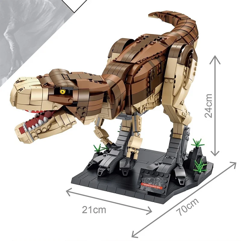 

Panlos Jurassic Park Dinosaur World 2 Building Blocks Indominus T Rex Model Set Raptor Dino Bricks Toy For Children Xmas Gift