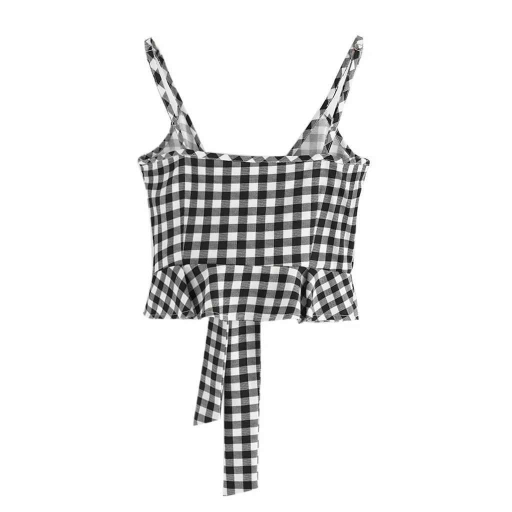 Майка на бретельках женская повседневная майка без рукавов с узлом спереди