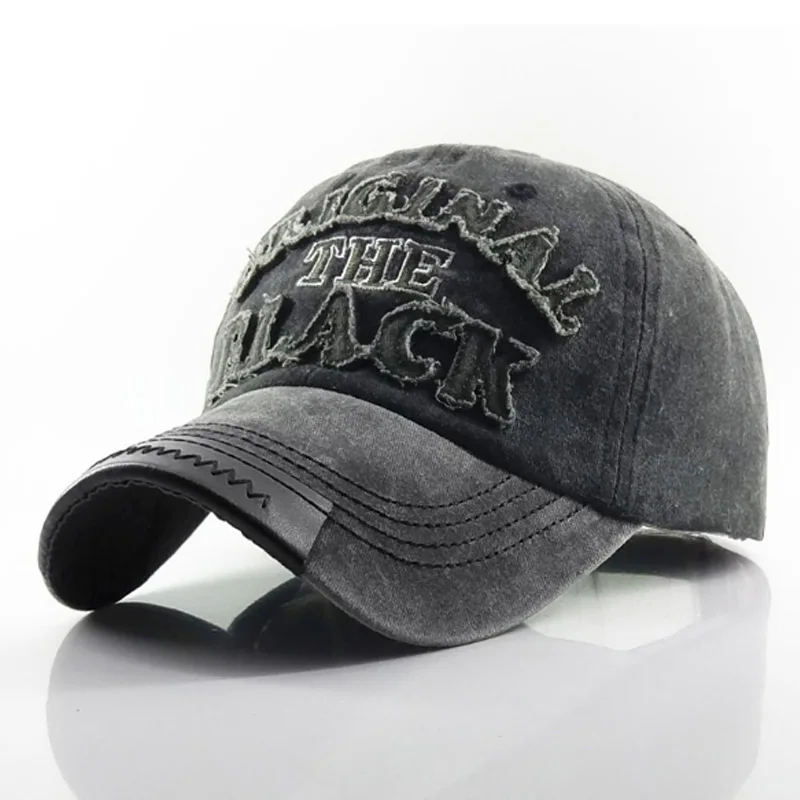 Бейсбольная кепка из промытого хлопка Snapback для мужчин и женщин в стиле ретро