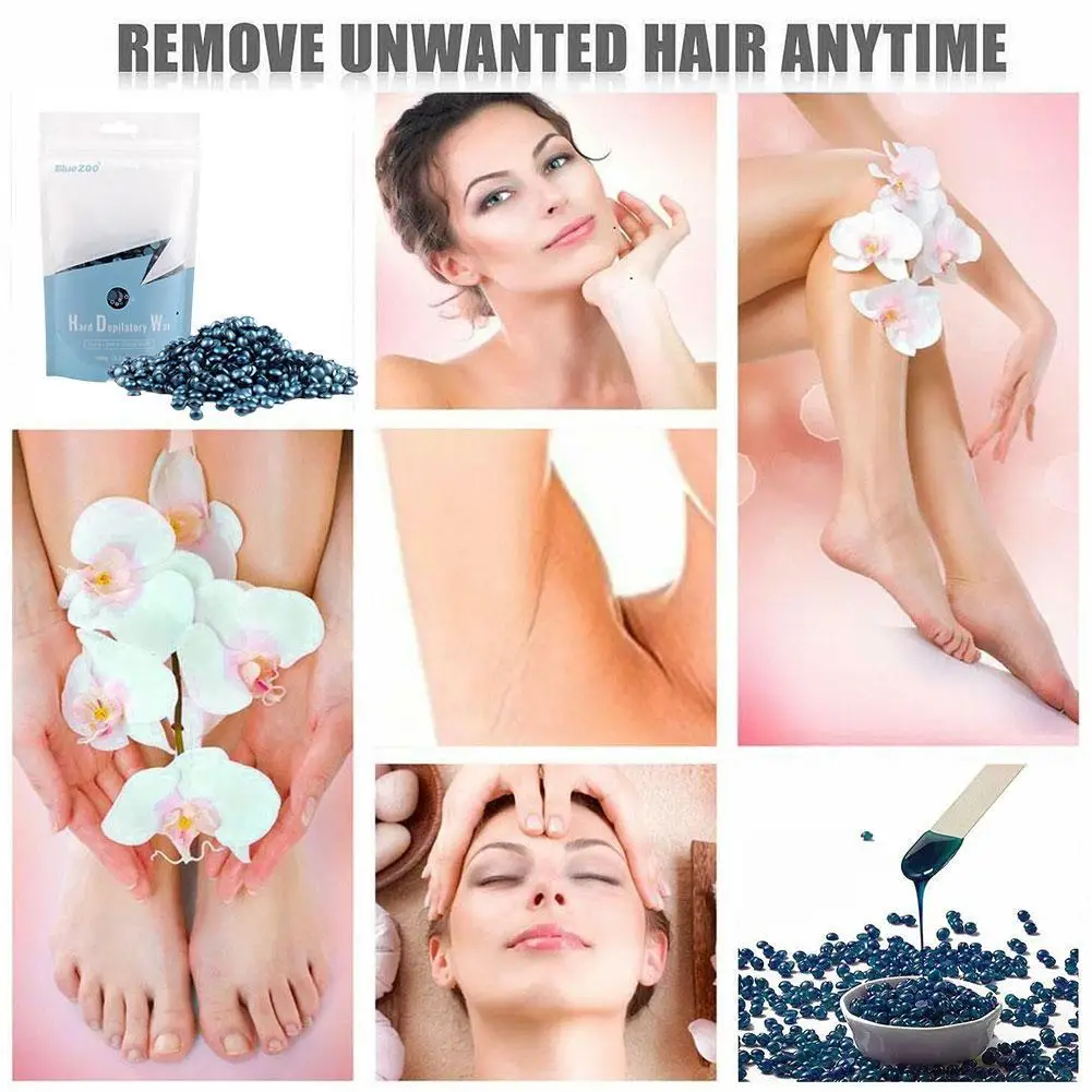 

100g Pearly Depilatory Wax Pellet Hard Wax Beans For Men Women Hair Removal No Strip Hard Wax Beads Paperless