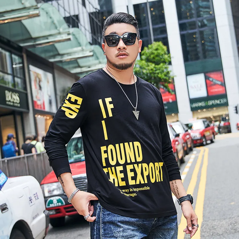 t19554 Осень, 5XL, 6XL, 7XL размера плюс, GXXH, брендовая Футболка с принтом, Мужская забавная футболка с круглым вырезом, уличная Мужская одежда, больше размера, d, Мужская футболка - Цвет: t19554