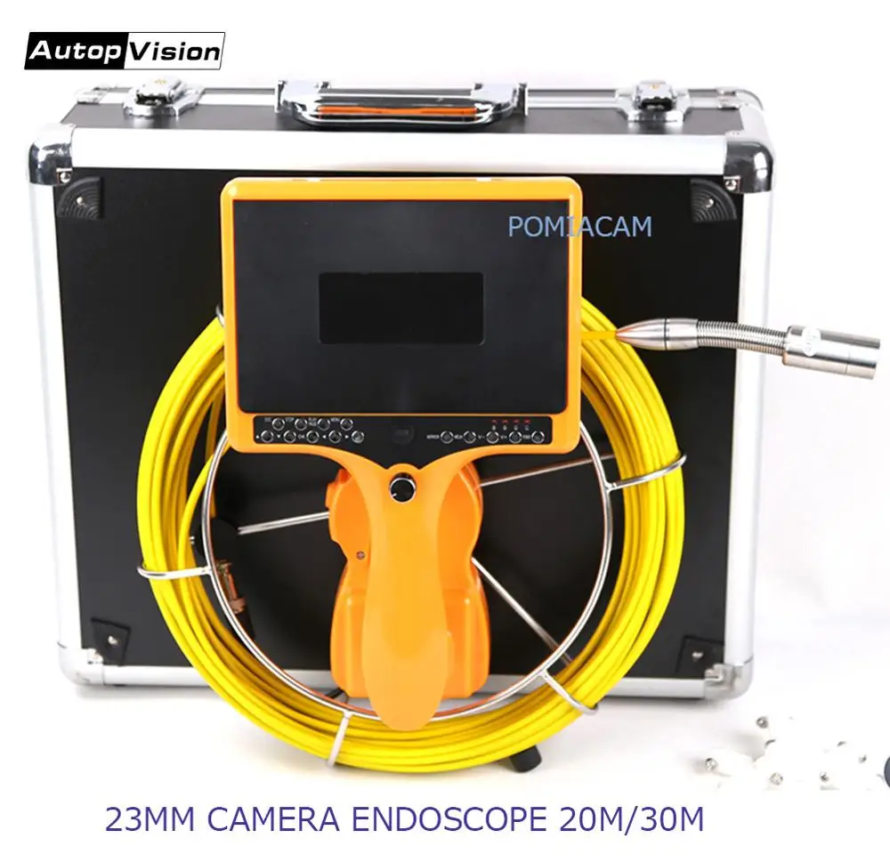 

Handheld Pipe Sewer Inspection With counter 7'' Monitor Endoscope Camera 20m/30m Cable Industrial Snake Video Camera 7DH