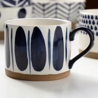 creative ceramic cup breakfast vintage milk coffee cup hand drawn ceramic cup internet celebrity nordic instagram style mug