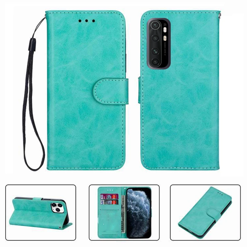 Чехол-бумажник для Xiaomi Mi Note 10 Lite Note10 M2002F4LG M1910F4G высококачественный откидной