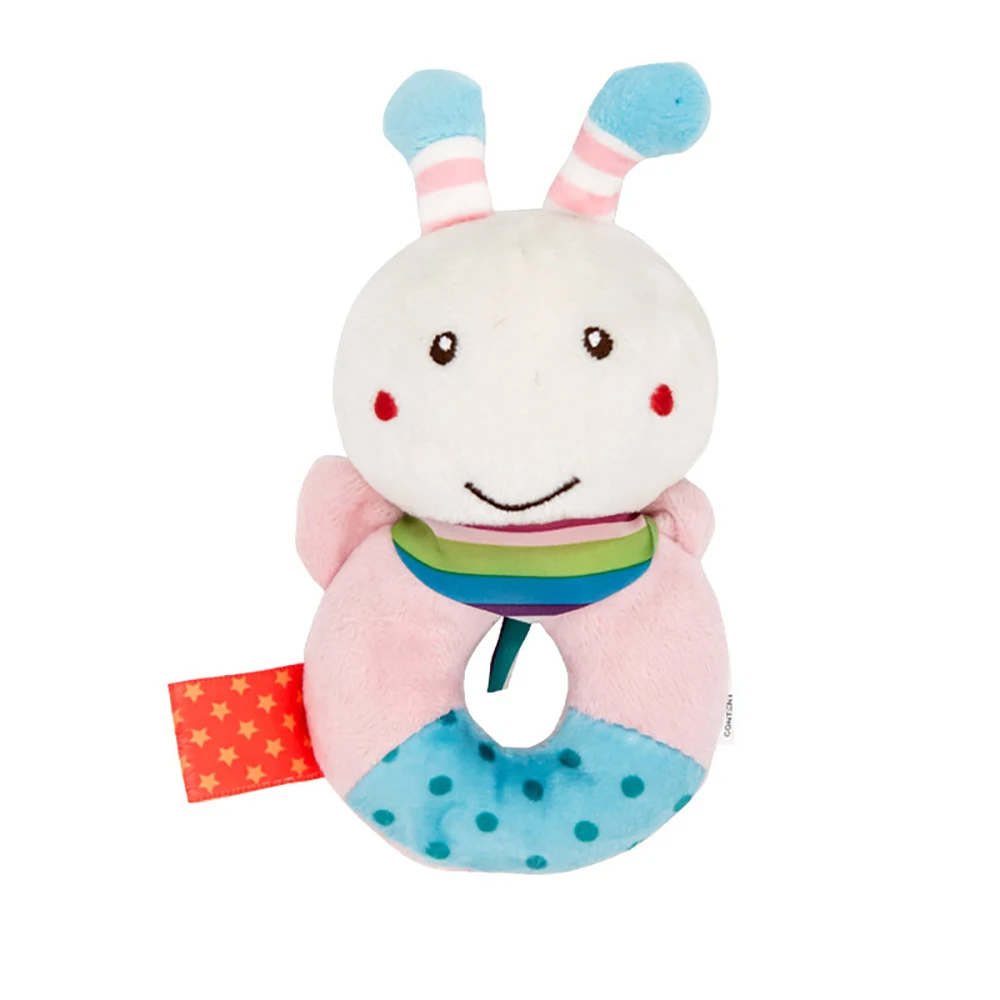 

Baby Hand Carry Puppet Holding Toys Comfort Plush Doll Bell Decoration Figures Bee PP Cotton Safe Bed Hanging Gift 2021