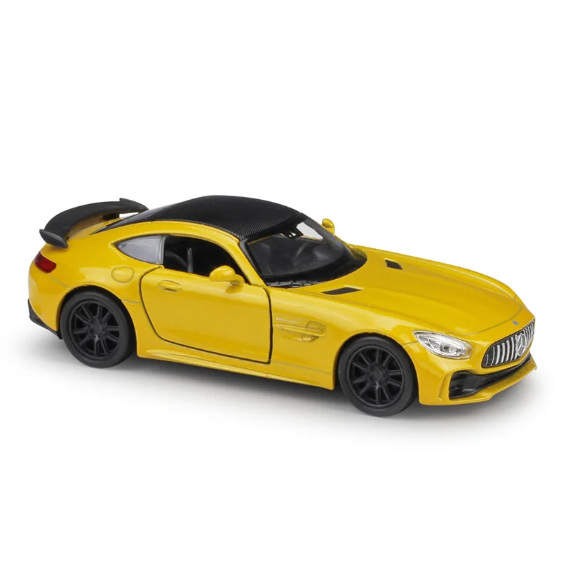 Welly 1:36 оригинальная коробка Mercedes-AMG GT R купе автомобильный литой автомобиль модель