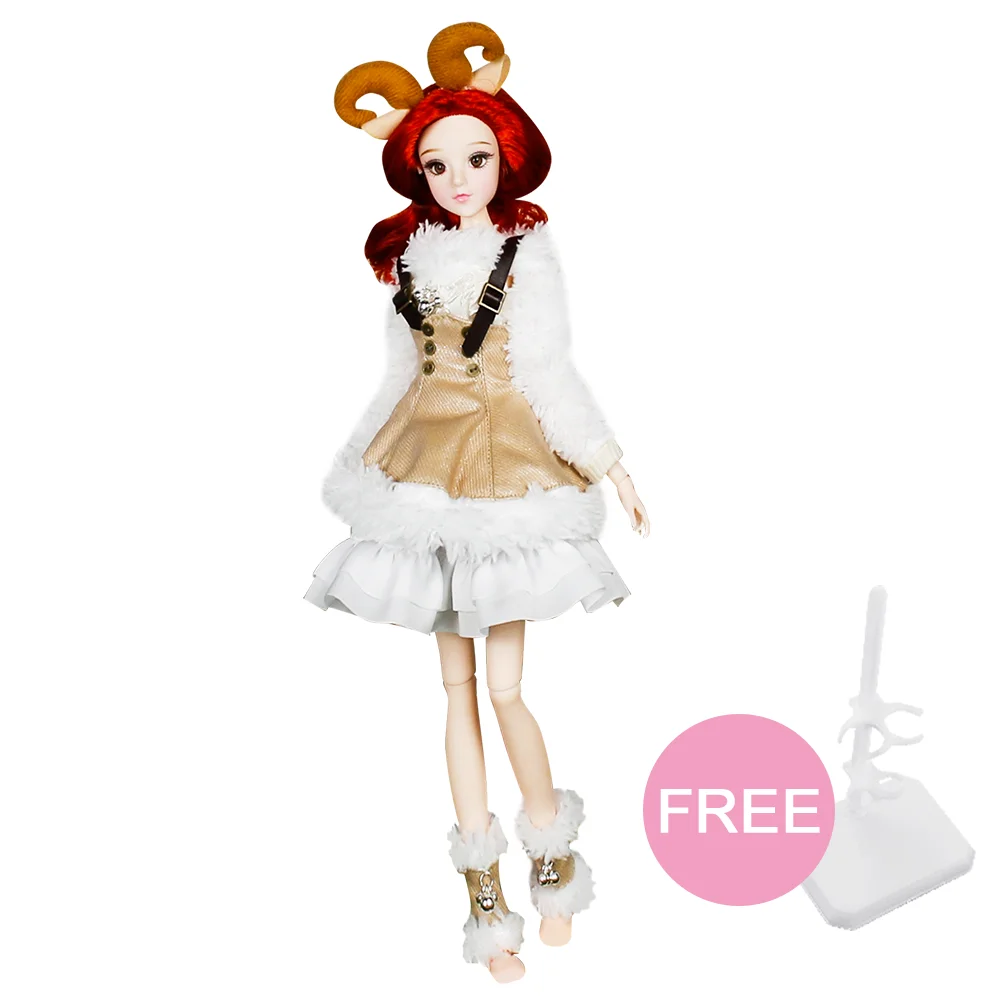 DBS BJD игрушка шарнирное тело 12 созвездий Овен с наряд Сапоги стенд детские игрушки
