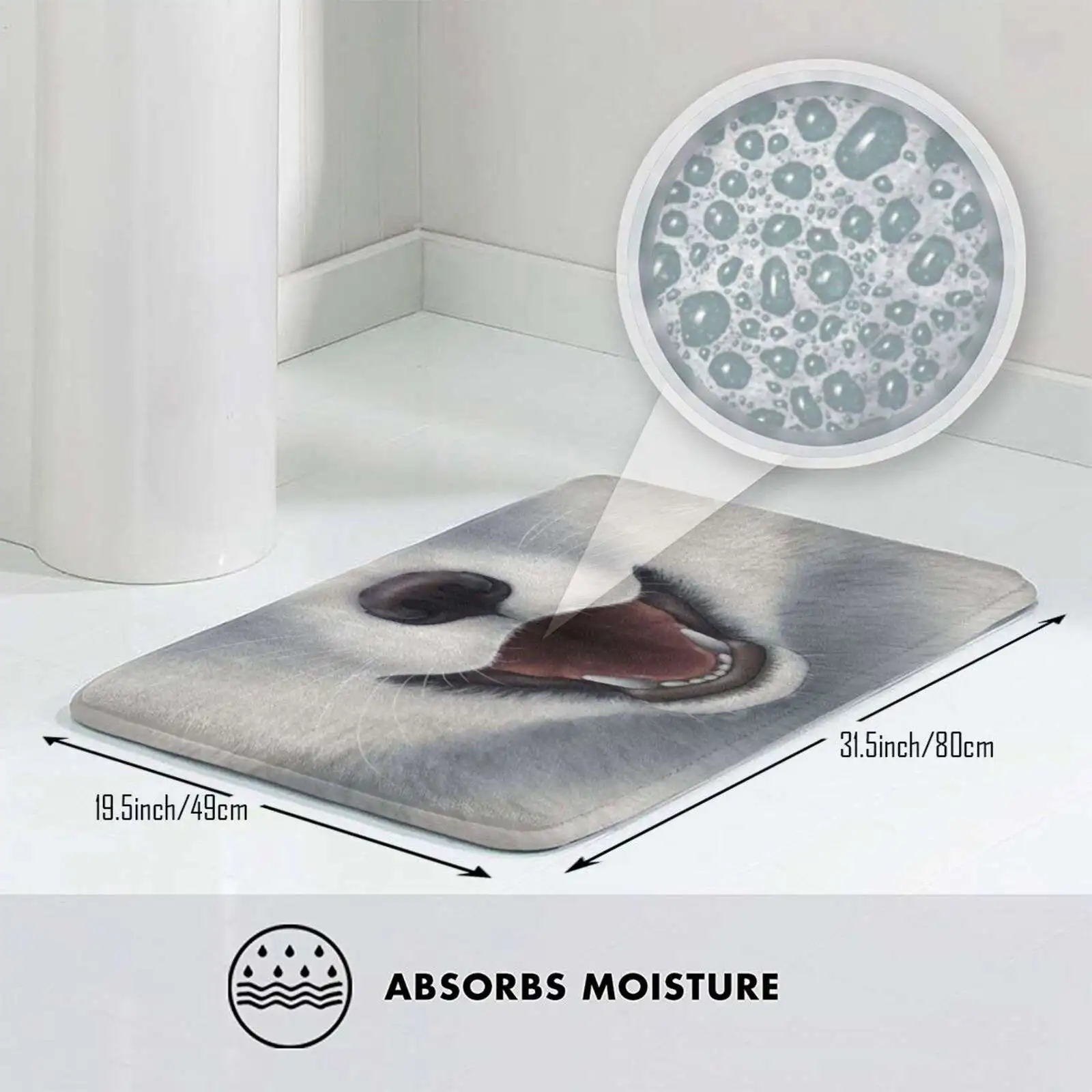 Маска для лица с изображением арктической лисы коврик ног домашний лиса