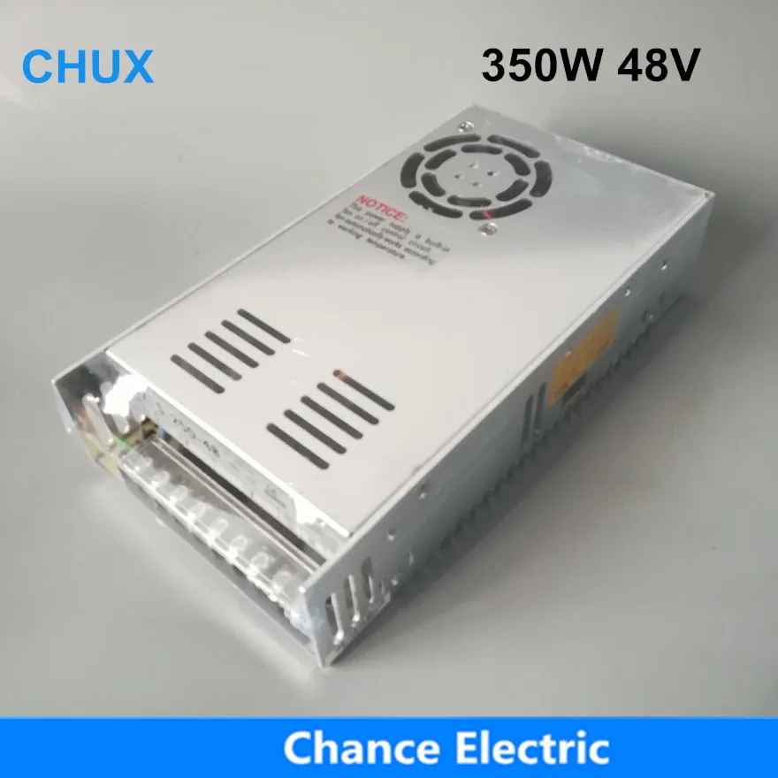 Импульсный источник питания 48v 350w охлаждающий вентилятор AC к DC 7.3A для