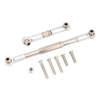 rc steering rod cnc machining aluminum alloy steering linkage rod set for wpl 1608t rc truck rc steering linkage set
