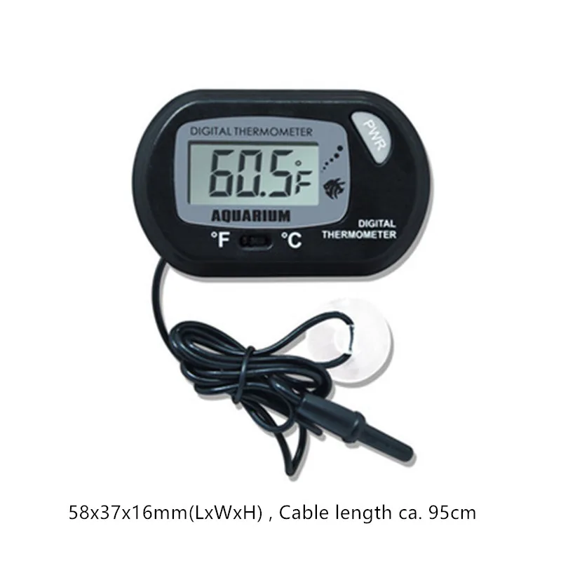 1Pc Submersible Digital LCD Aquarium Thermometer Electronic Temperature Measurement Fish Tank Accessories | Дом и сад