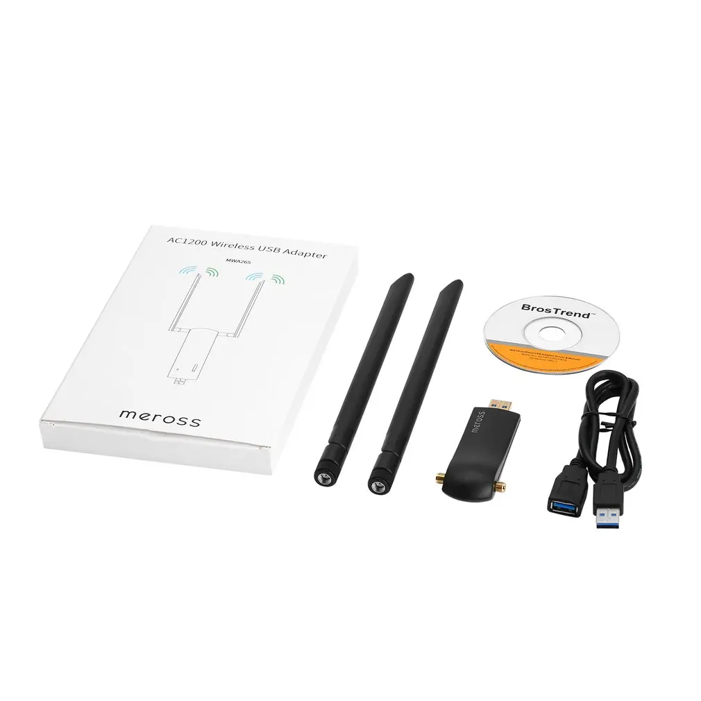 Meross WMA265 AC1200 беспроводной USB адаптер супер скорость 3 0 Wi Fi WiFi ключ для ПК ноутбуков