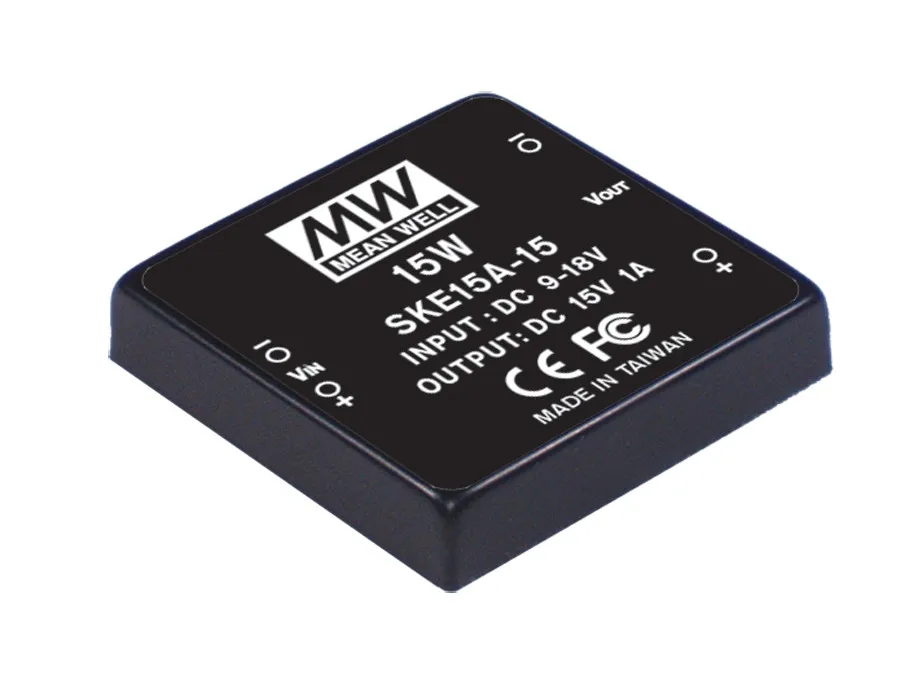 MEAN WELL SKE15 Series 5V 12V 15V 24V 15W SMD DC Регулируемый одиночный выходной преобразователь Buit in