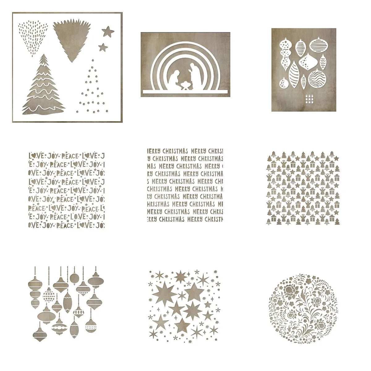 

Christmas Stars Wreath Text Stamps And Dies New Arrival 2021 Scrapbook Diary Decoration Stencil Embossing Template DIY Greeting