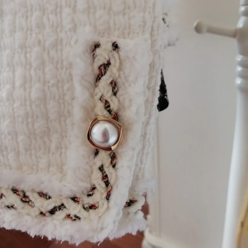 Куртка женская твидовая короткая из твида брендовая Модная приталенная офисная