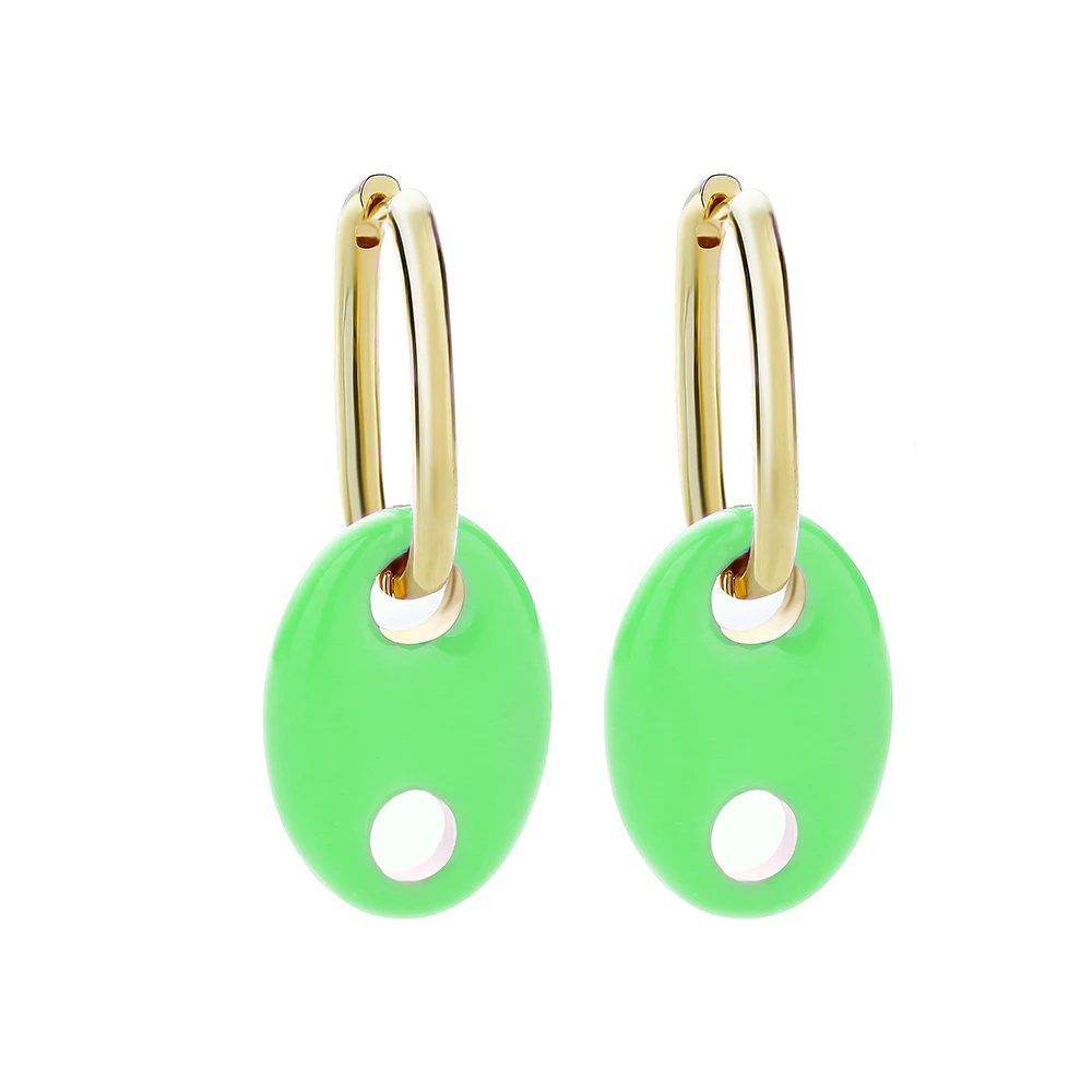 1 шт./2 шт. неоновая Люминесцентная свинья серьги для носа Цвет отверстие