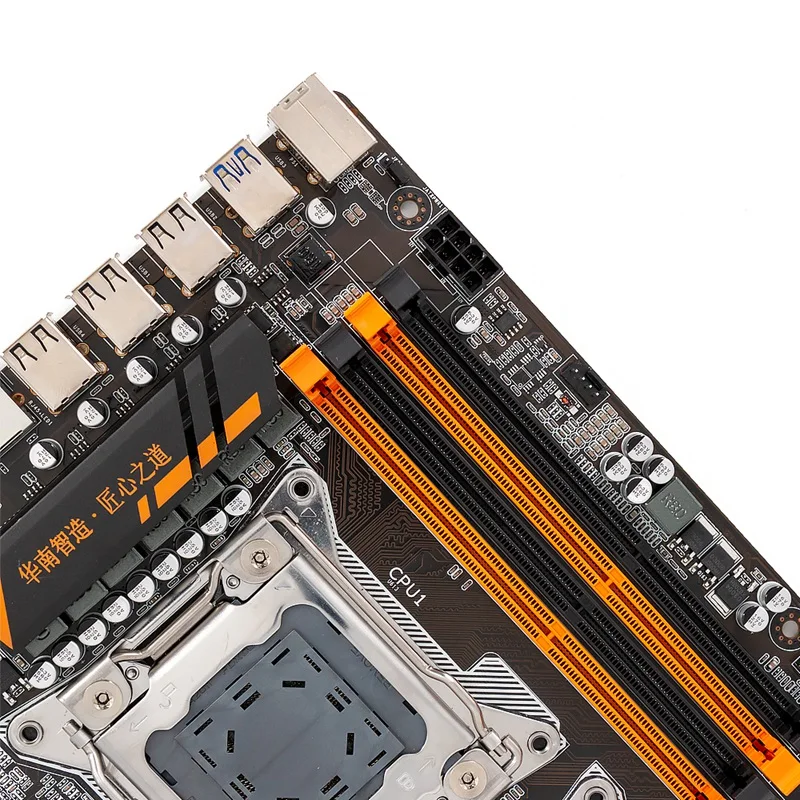 HUANANZHI X79-8D cpu LGA2011 LGA 2011 материнская плата с двойным процессором DDR3 подходит для серверной памяти и ЦП сервера