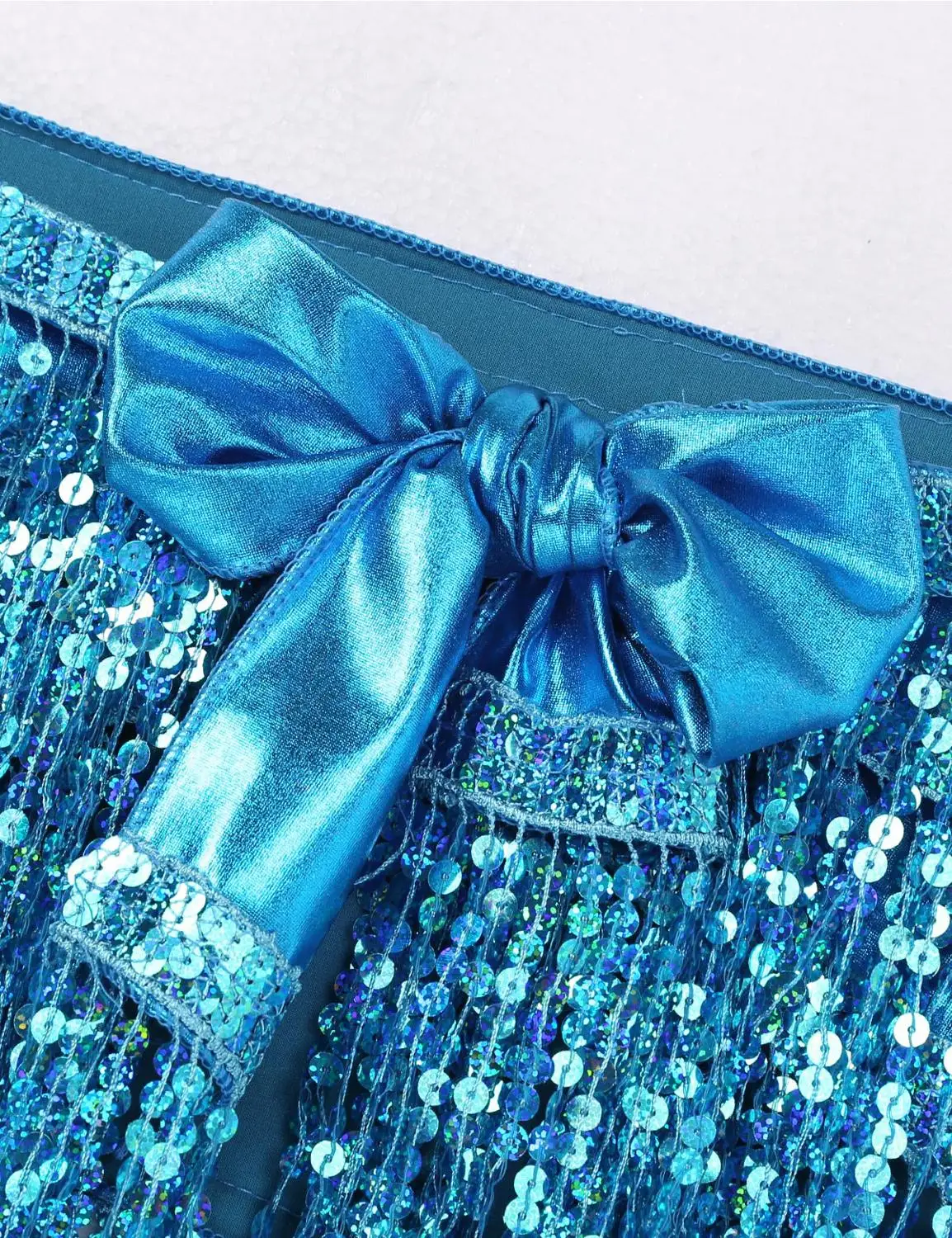 Belly Dance Latin Sequin Halter Top Bra Belt Hip Skirt Set Sexy Party Costume Tassel Carnival Rave Stage Performance Wear |