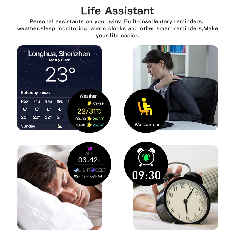 

2020 New GW16 Watch Bracelet Thermometer Step Fashion Sports Heart Rate Health Waterproof Multifunctional Bluetooth Smart Watch